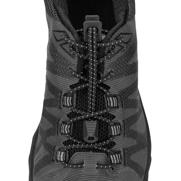 Nathan Run Laces Schwarze elastische Schnürsenkel