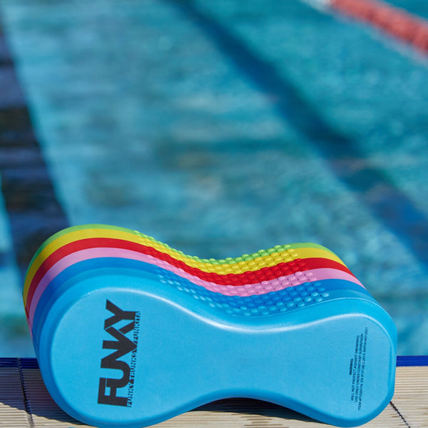 Funky Accessories Elite Squad Pull Buoy Rainbow Racer