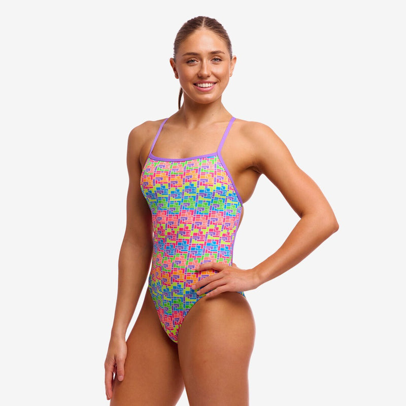 Funkita Single Strength One Piece Jig Jag Badpak Dames