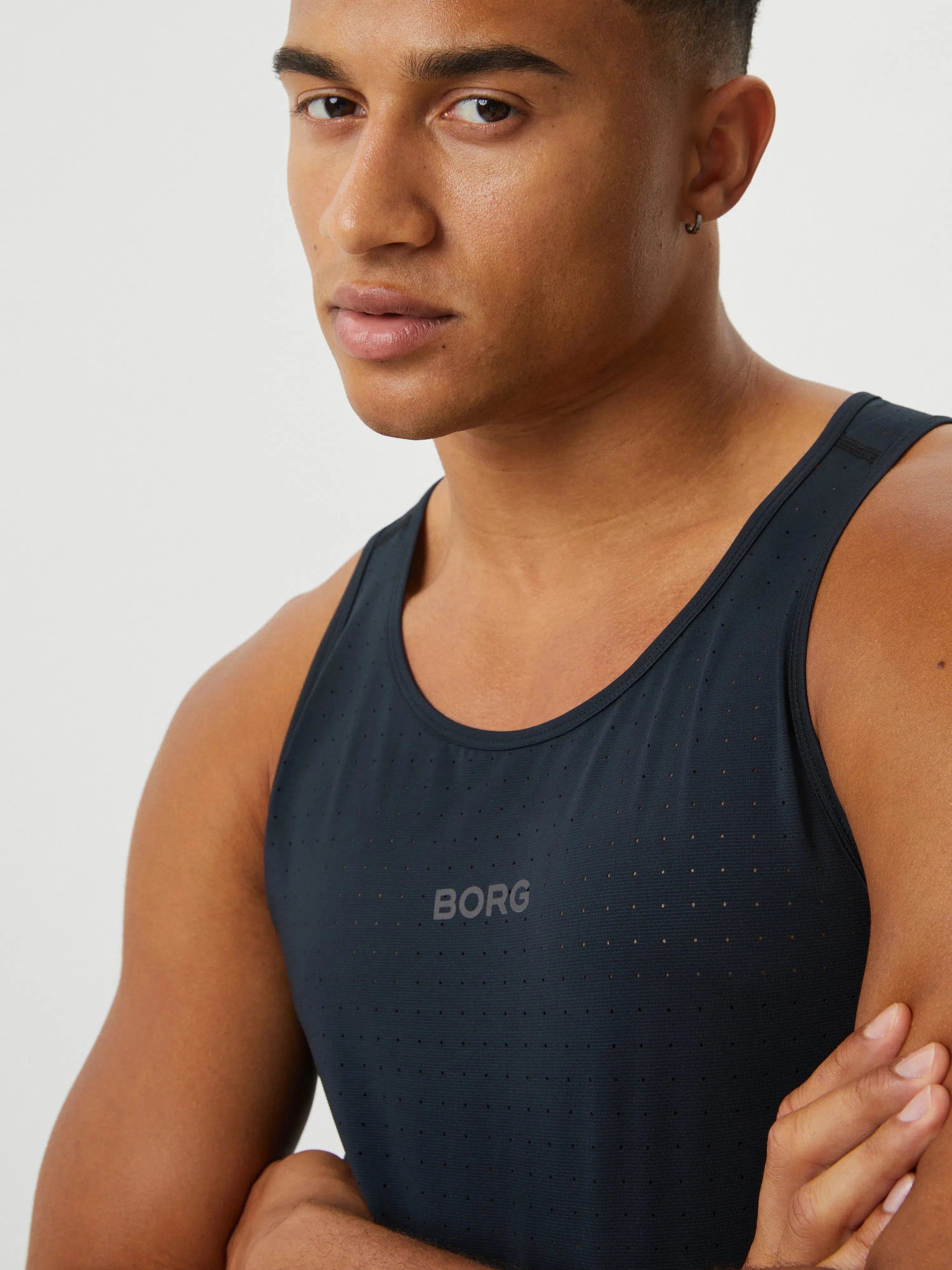 Bjorn Borg Perforated Training Singlet Heren