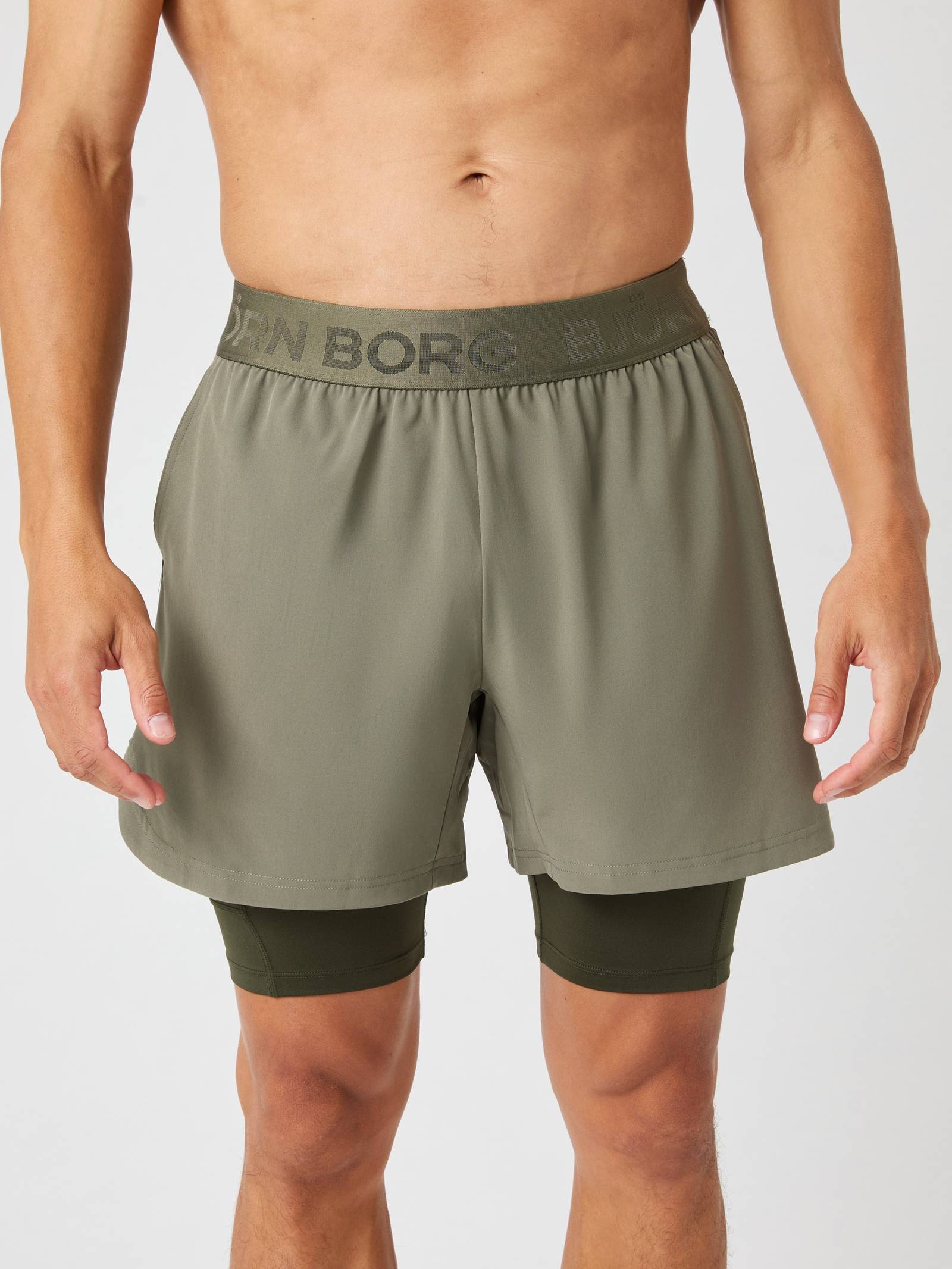 Borg 2 In 1 Shorts groen