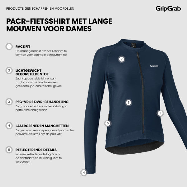Gripgrab PACR Langarm-Radsporthemd für Männer