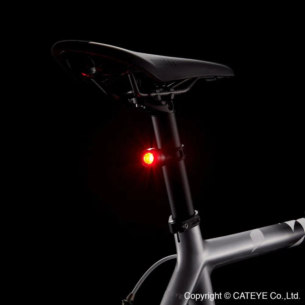 Cateye AMPP100 + ORB Achterlicht Fietsverlichting set