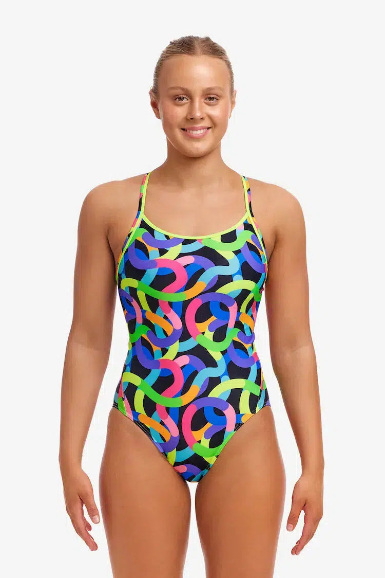 Funkita One Piece Diamond Back Got Worms Badpak Dames