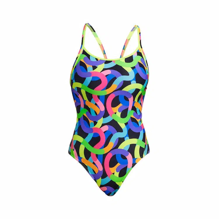 Funkita One Piece Diamond Back Got Worms Badpak Dames