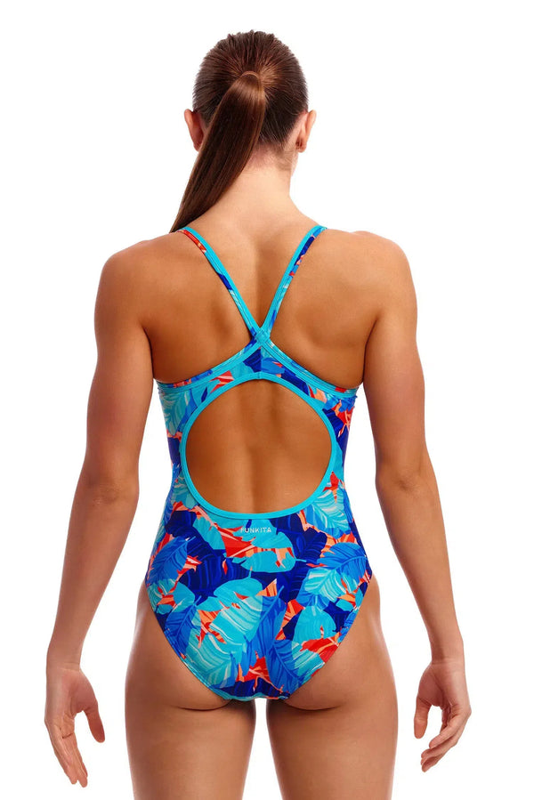 Funkita One Piece Diamond Back Lotsa Leaves Badpak Dames