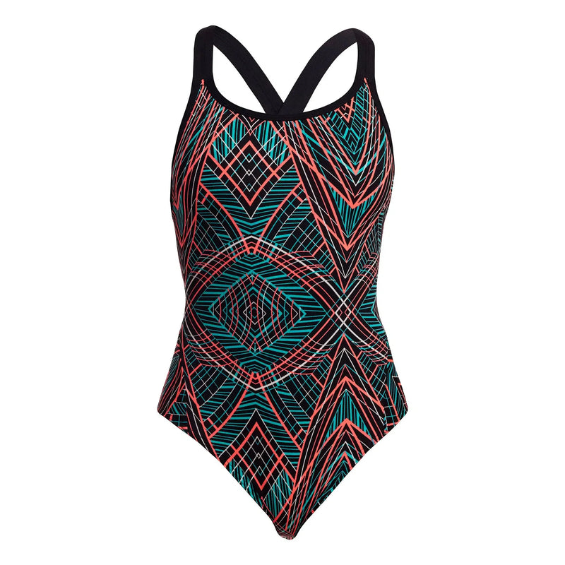 Funkita Eclipse One Piece Spiro Mint Badpak Dames