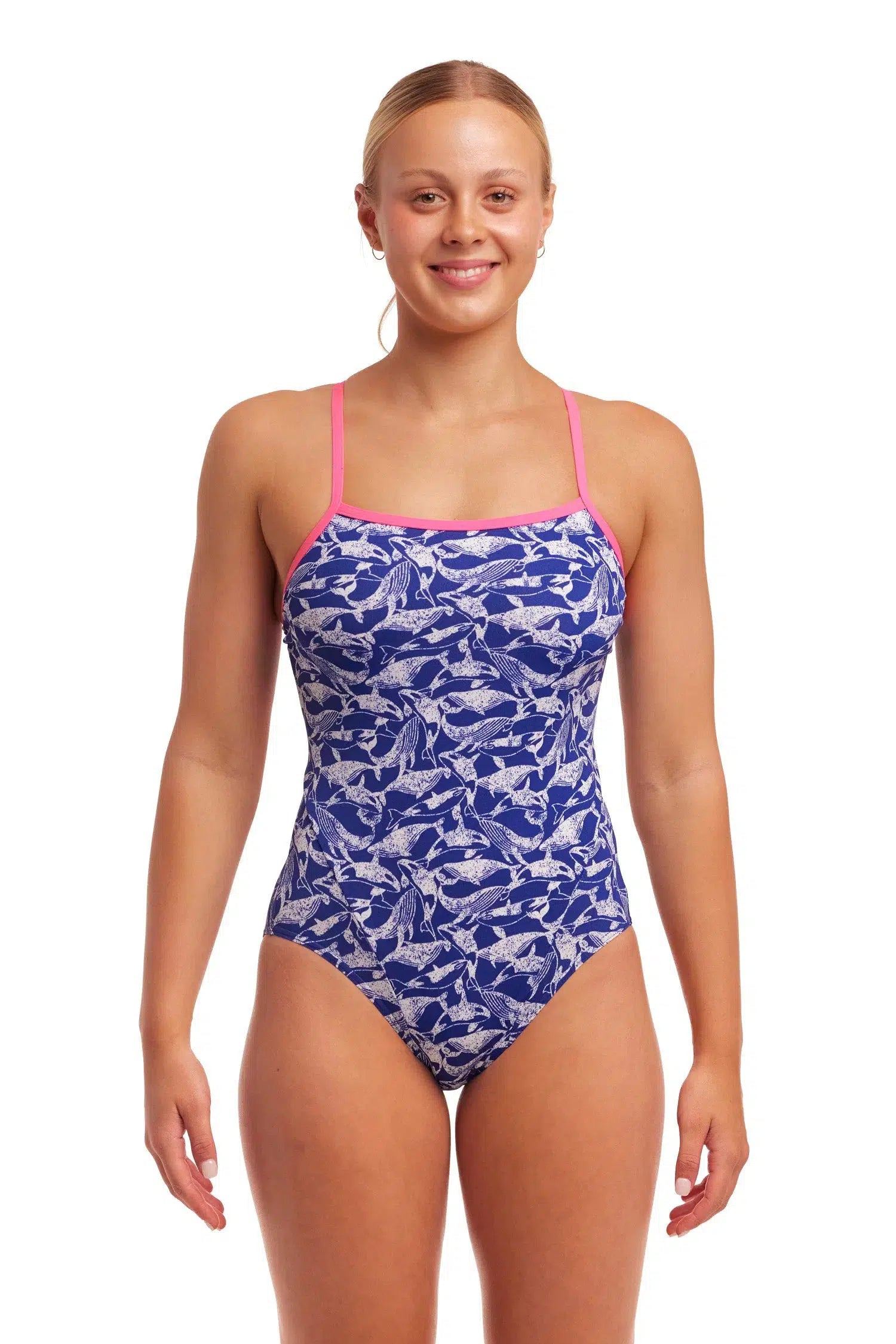 Funkita Single Strap One Piece Beached Bro Badpak Dames