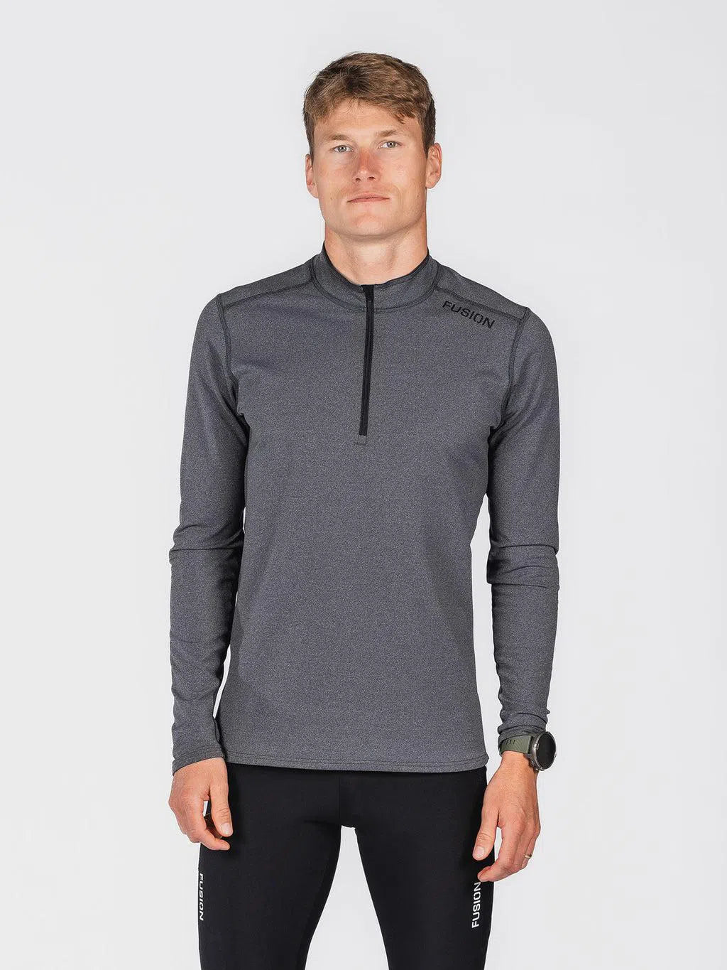 Fusion C3 Zip Neck Heren