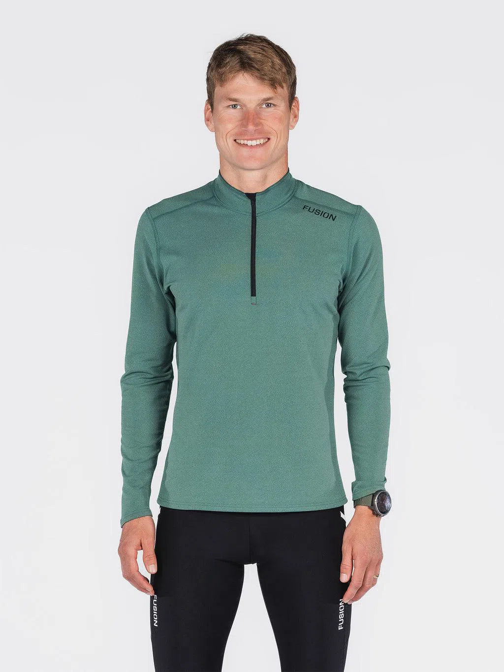 Fusion C3 Zip Neck Heren