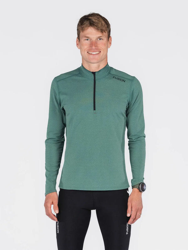Fusion C3 Zip Neck Heren