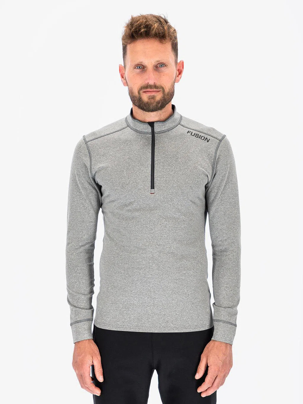 Fusion C3 Zip Neck Heren