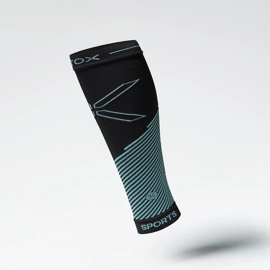 Stox Calf Sleeves Dames Zwart - Aqua