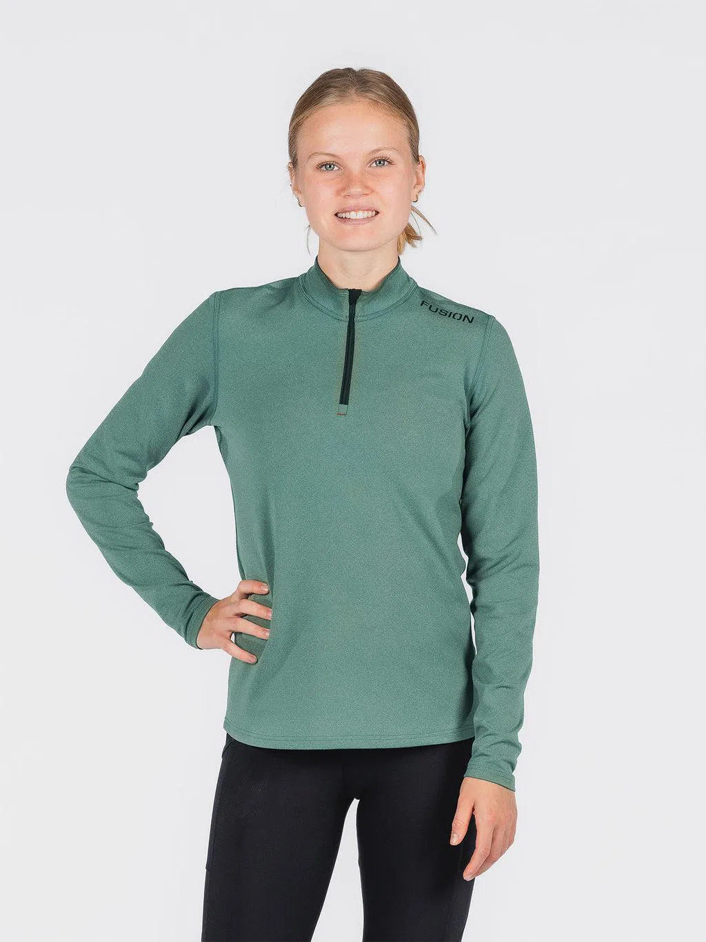 Fusion C3 Zip Neck Dames