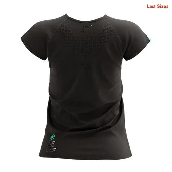 Compressport Training Korte Mouwen T-Shirt Zwart Black Edition Dames