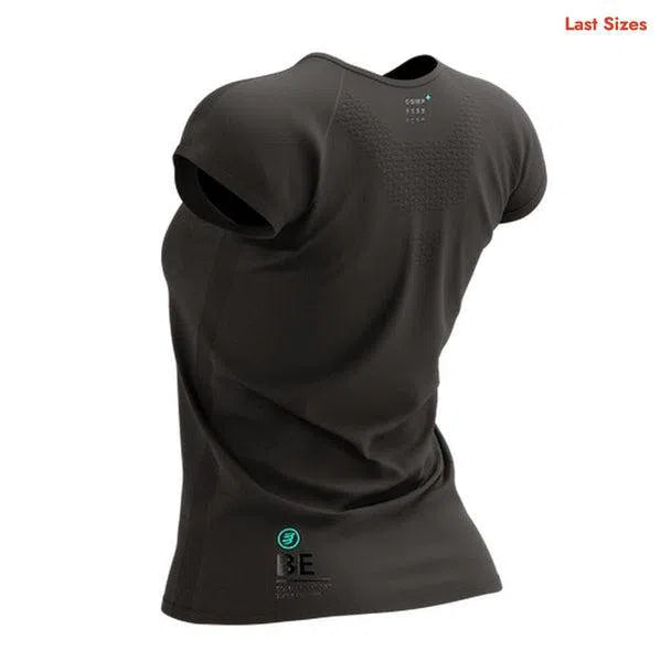 Compressport Training Korte Mouwen T-Shirt Zwart Black Edition Dames