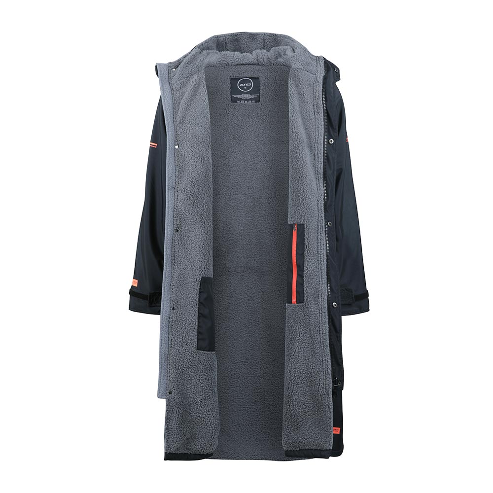 Zone3 Oversized Heat Tech Polar Fleece Recycled Parka Robe Jacket