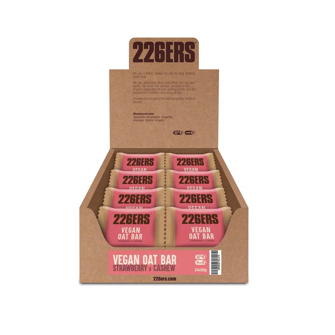 226ERS Vegan Oat Bar Energiereep Doos (24x50gr)