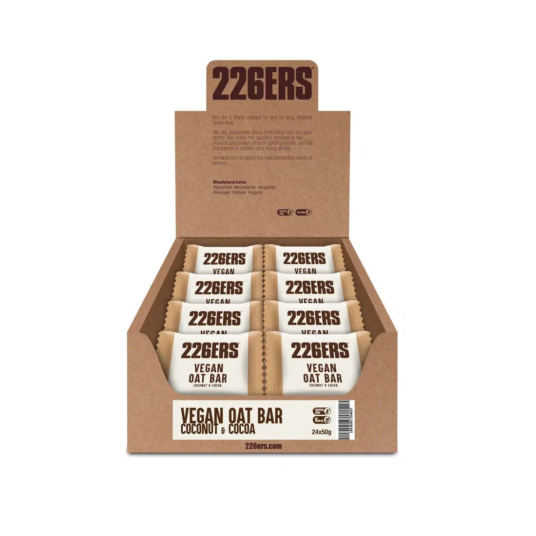 226ERS Vegan Oat Bar Energiereep Doos (24x50gr)