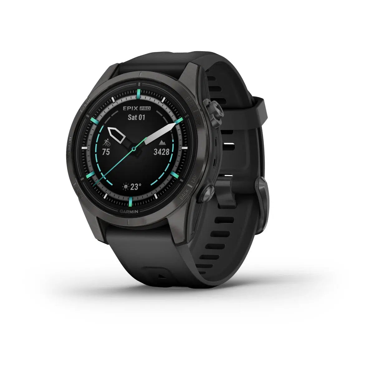 Garmin epix™ Pro (Gen 2) Sapphire Edition DLC titanium met zwarte band