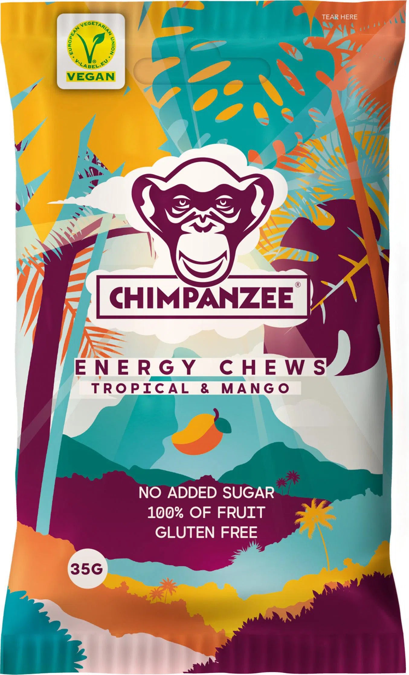 Chimpanzee Energy Chews Doos (20x35g) Mango