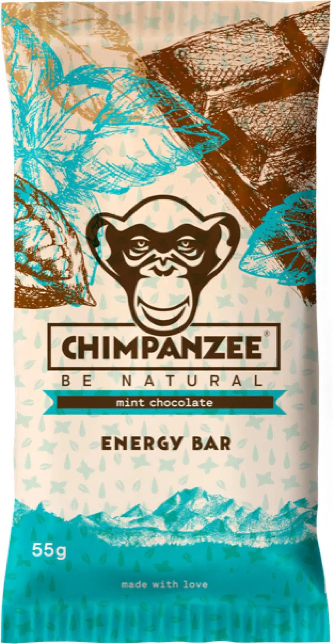 Chimpanzee Energiereep Doos (20x55gr) Munt - Chocolade