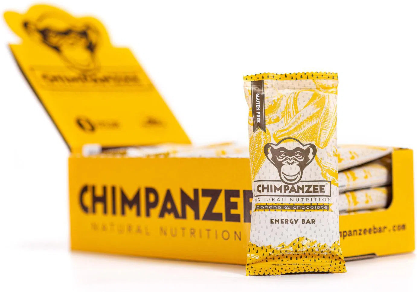 Chimpanzee Energiereep Doos (20x55gr) Banana - Chocolate