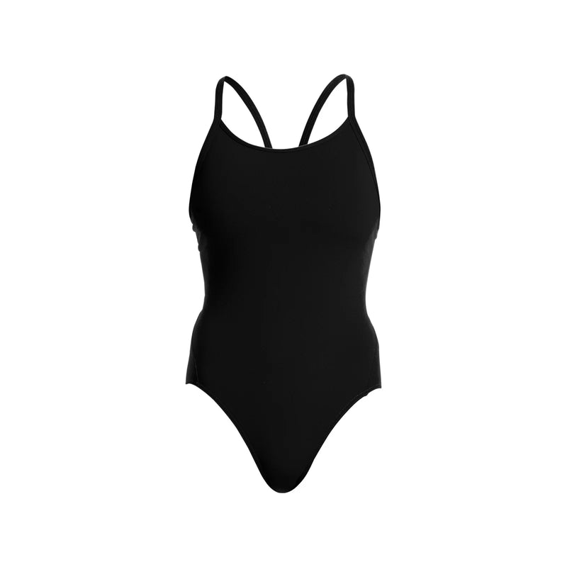 Funkita Diamond Back One Piece Zwart Badpak Dames