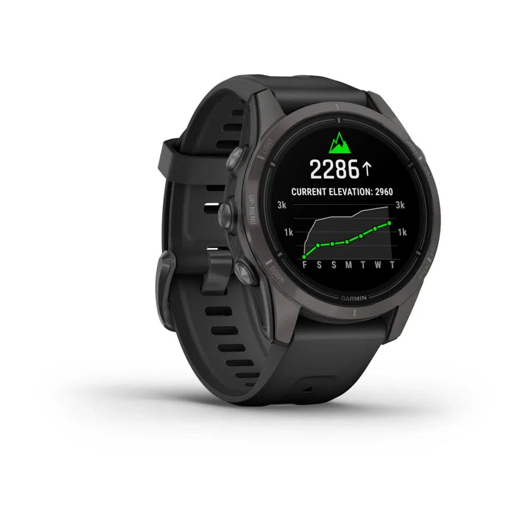 Garmin epix™ Pro (Gen 2) Sapphire Edition DLC titanium met zwarte band