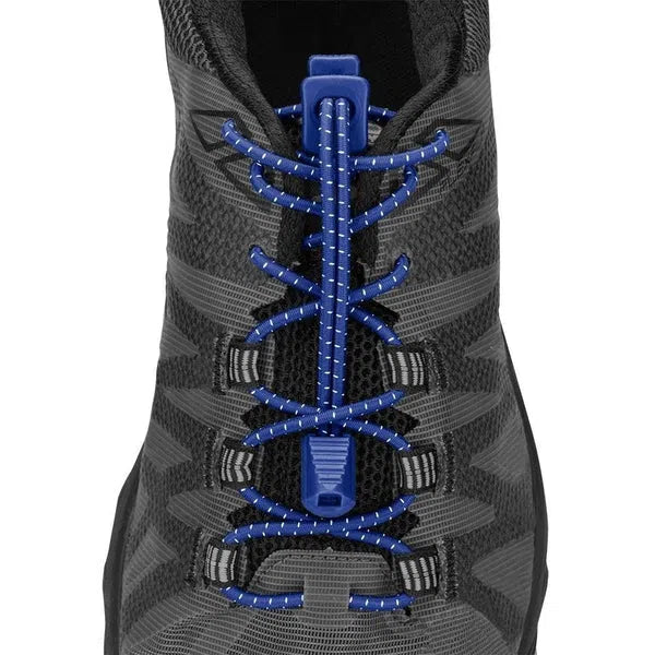 Nathan Run Laces Donker Blauw elastische veters