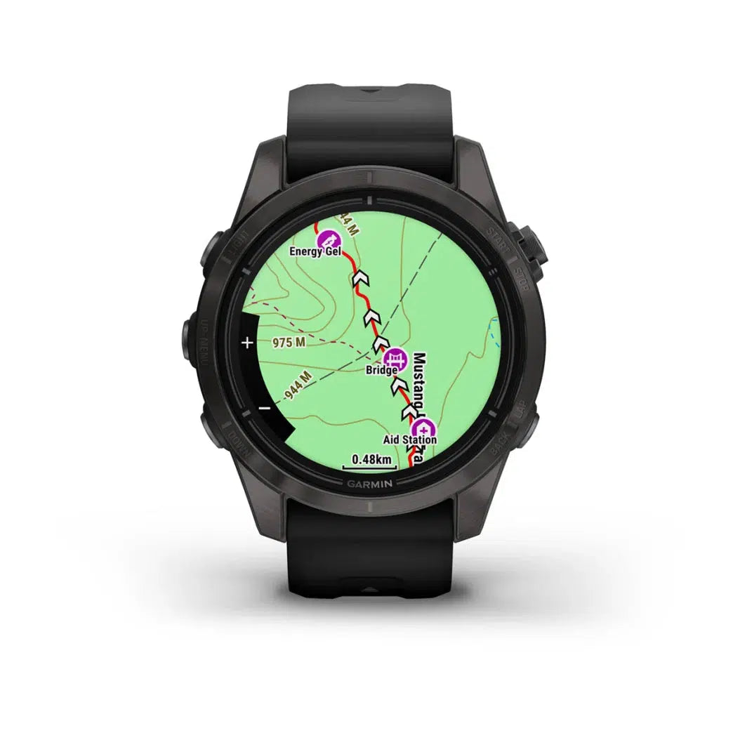 Garmin epix™ Pro (Gen 2) Sapphire Edition DLC titanium met zwarte band