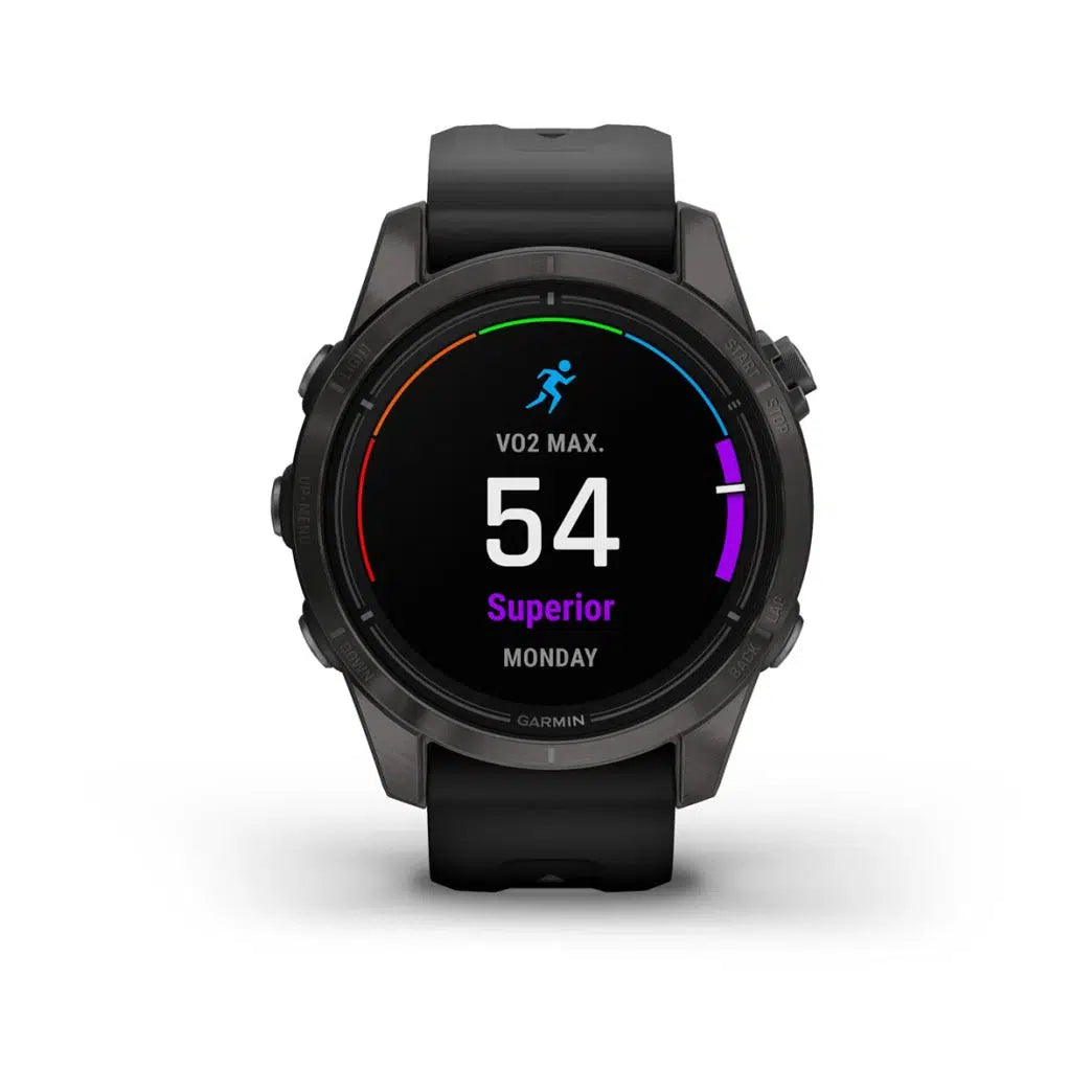 Garmin epix™ Pro (Gen 2) Sapphire Edition DLC titanium met zwarte band