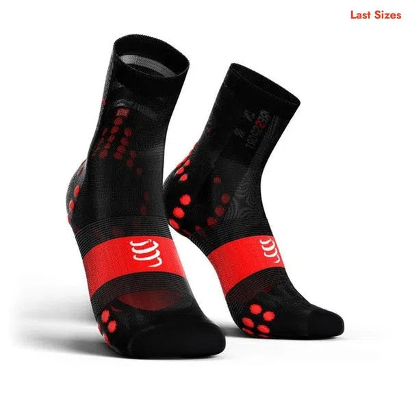 Compressport PRORACING V3.0 Fietssokken Ultralight Zwart-Rood