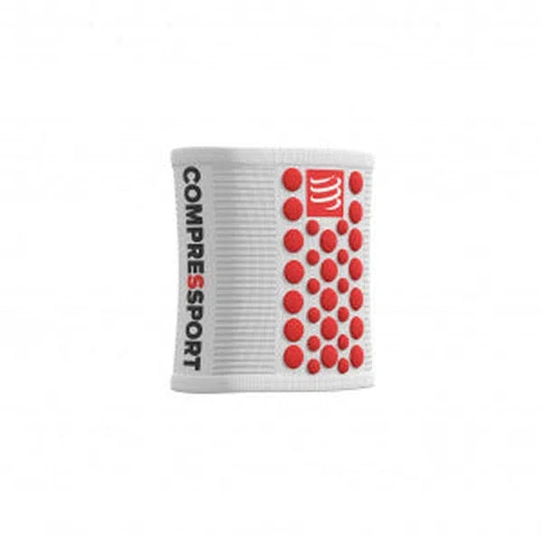 Compressport 3D Zweetband Wit-Rood