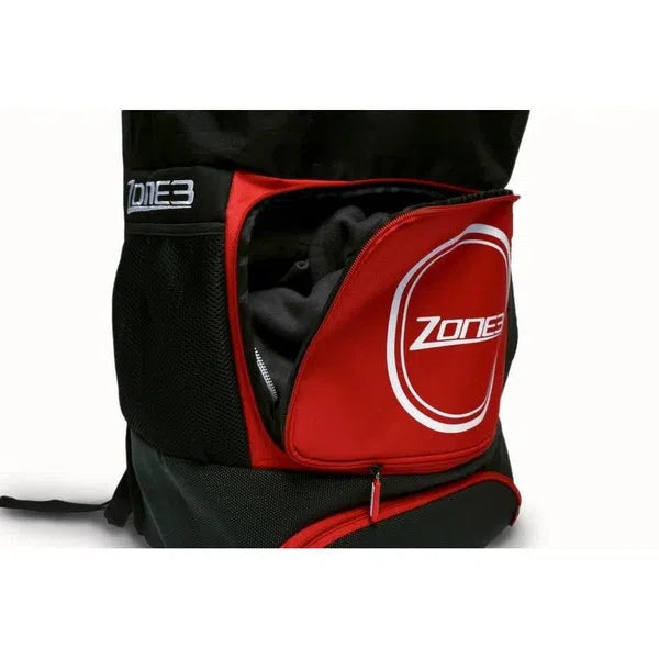 Zone3 Transition Rugtas - Zwart-Rood
