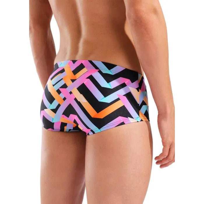 Arena Texture Swim Low Waist Short black-multi Heren