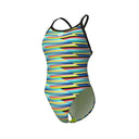 Arena Racing Stripe Swimsuit Xcriss Cross Badpak Dames