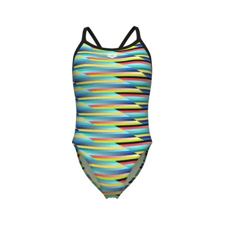 Arena Racing Stripe Swimsuit Xcriss Cross Badpak Dames