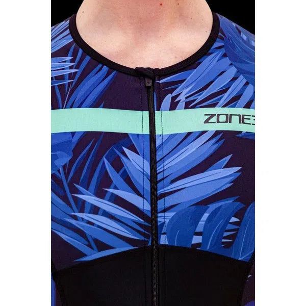 Zone3 Activate+ Tropical Palm Trisuit Korte Mouwen Dames