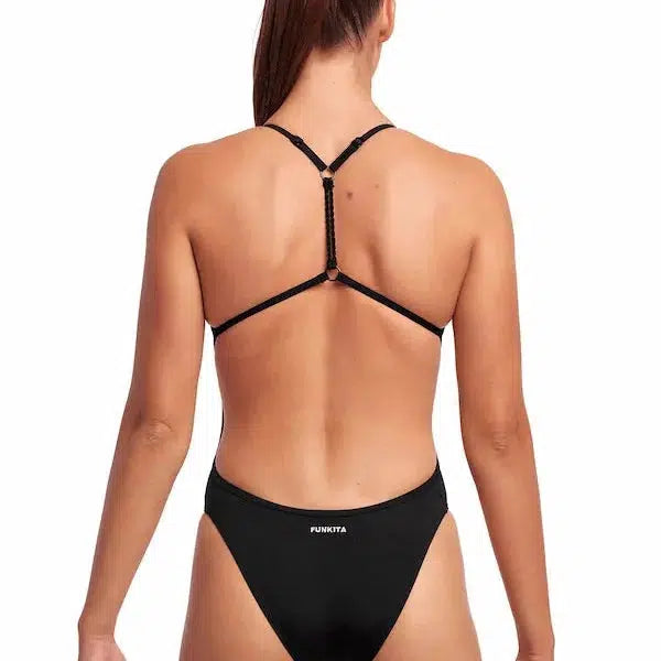 Funkita Twisted One Piece Dames Still Black